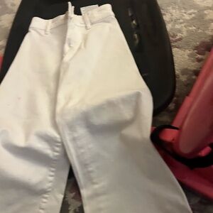 Zara Crisp White Trousers